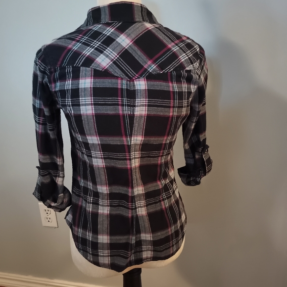 Women's Button Front Shirt - Picture 2 of 2
